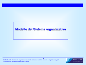 Modello del sistema organizzativo aziendale e di Gruppo