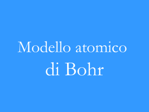 Modello atomico di Bohr