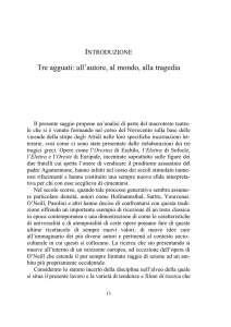 Tre agguati: all`autore, al mondo, alla tragedia