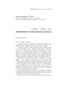 Scienze integrate – Fisica