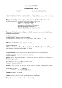Anno scolastico 2014-2015 PROGRAMMA DI LATINO Classe IV F