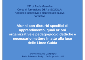 Alunni con disturbi specifici di apprendimento, quali azioni