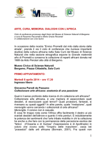 Collezionare arte africana - Accademia Carrara di Belle Arti Bergamo