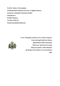 Pedagogia e lavoro sociale in Europa