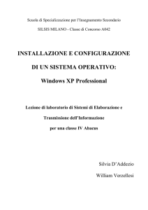 Windows XP Professional - Prof. Silvia D`Addezio