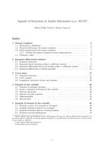 Appunti di Istituzioni di Analisi Matematica (a.a. 09/10)