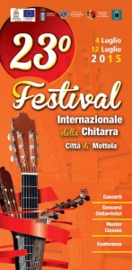 chitarra - Mottola festival