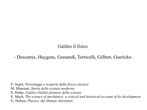 Galileo il fisico - Scienze Matematiche, Fisiche e Naturali