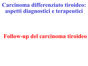 Terapia con L-Tiroxina del carcinoma tiroideo