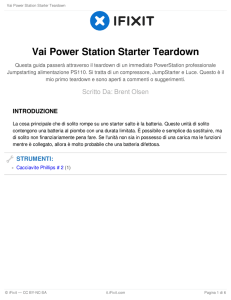 Vai Power Station Starter Teardown