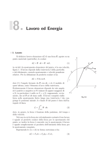 8. Lavoro ed Energia