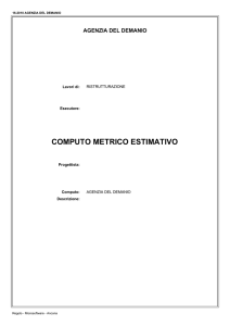 Computo metrico - Agenzia del Demanio
