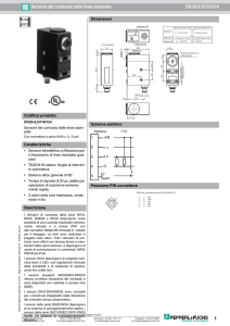 1 Sensore del contrasto delle linee stampate DK20