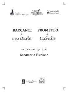 tragedine Baccanti – Prometeo
