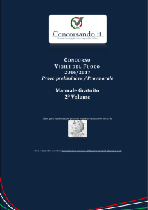 Manuale Gratuito Concorso Vigili del Fuoco 2016