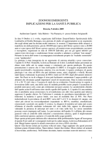 Cronaca convegno Zoonosi