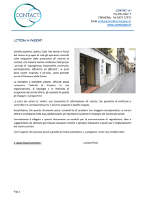 CONTACT srl Via Villa Glori 7 CREMONA