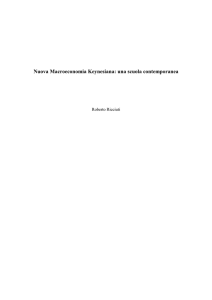 Nuova Macroeconomia Keynesiana: una scuola contemporanea