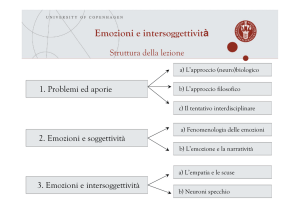 Emozioni e intersoggettività