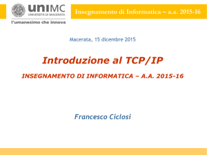 MODULO 20 - Introduzione al TCP/IP