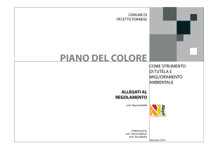 PIANO DEL COLORE - Comune di Pecetto Torinese