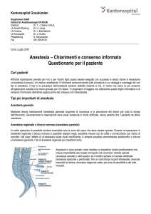 Anestesia - Kantonsspital Graubünden