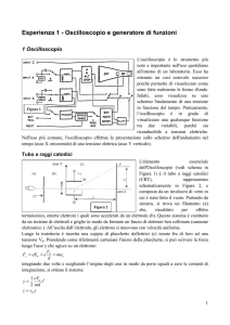 Esperienza 1 - Oscilloscopio e generatore di funzioni