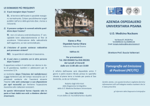 brochure PET - Azienda Ospedaliero