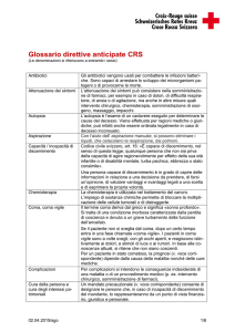 Glossario direttive anticipate CRS