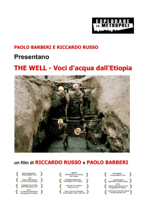 Presentano THE WELL - Voci d`acqua dall`Etiopia