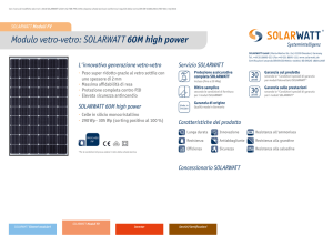 Modulo vetro-vetro: SOLARWATT 60M high power