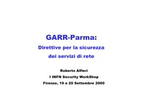 GARR-Parma - INFN Security Group