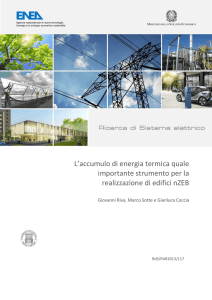 L`accumulo di energia termica quale importante strumento