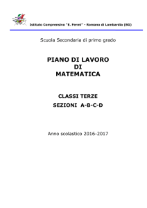 Matematica - Istituto Comprensivo "Enrico Fermi"