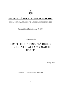 limiti e continuit - INFN