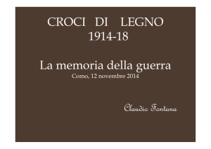 CROCI DI LEGNO 1914-18 La memoria della guerra