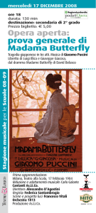 Opera aperta: prova generale di Madama Butterfly