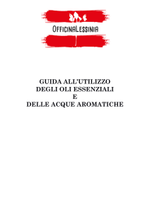 come usare gli oli essenziali e le acque aromatiche