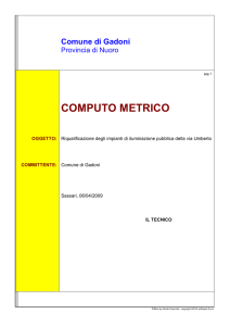 computo metrico - SardegnaAmbiente