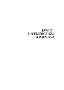 epatiti: un`emergenza sommersa