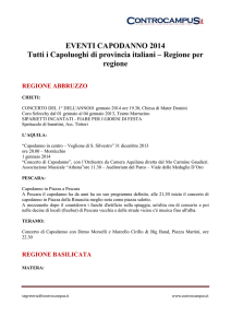 EVENTI CAPODANNO 2014 Tutti i Capoluoghi di provincia italiani