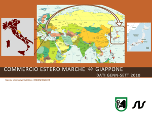 commercio estero marche giappone