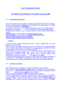 elettromagnetismo la carica elettrica e la legge di coulomb