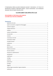 voci per glossario