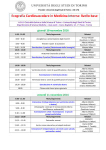 Ecografia Cardiovascolare in Medicina Interna: livello base