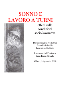 Sonno e lavoro a turni