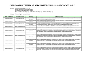 Addetto amministrativo - Scuola Bottega Artigiani di San Polo