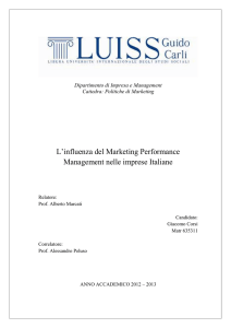 L`influenza del Marketing Performance Management nelle imprese