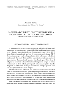 La tuteLa dei diritti costituzionaLi neLLa prospettiva deLL