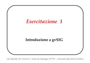 Esercitazione 1_Introduzione a gvSIG - e